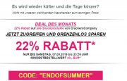 22% Rabatt bei der Crackers Company (MBW: 40 Euro) - End of Summer-Sale