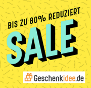 Bis zu 80% Rabatt auf tolle und aussergew&ouml;hnliche Geschenke + Deko bei Geschenkidee!