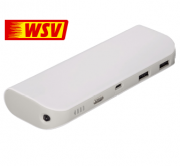 HAMA Pipe Powerbank mit 13000 mAh in Wei&szlig; nur 12,00 Euro inkl. Versand bei Media Markt