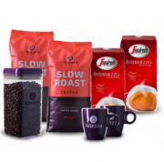 Exklusiv-Vergleichspaket Segafredo/Altezza Kaffeebohnen + 2 Tassen & Vorratsbox Gratis 45,99 Euro