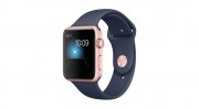 Apple Watch Series 1 42mm Aluminiumgeh&auml;use Ros&eacute;gold mit Sportarmband Blau