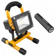 NINETEC 10W LED Akku-Flutlichtstrahler, gelb inkl. Powerbank f&uuml;r 22,99 bei Plus