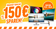Monitor Sale bei notebooksbilliger.de -- bis zu 150 EUR sparen