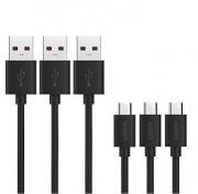 3er-Pack Micro USB Kabel von Aukey mit 1,2 m L&auml;nge nur 3,49 Euro statt 6,99 Euro inkl. Versand