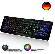 KLIM Domination DEUTSCHE Mechanische RGB QWERTZ Tastatur Blaue Tasten 59,90 &euro;&nbsp;statt 78,20&nbsp;&euro;