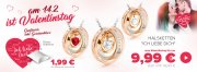 Halskette "ich liebe Dich" mit "Crystals from Swarovski&reg;" f&uuml;r 9,99&euro;
