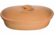 R&ouml;mertopf Brottopf Keramik Brotkorb oval terrakotta braun 40 x 28 x 20 cm f&uuml;r 44,81 &euro;
