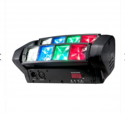 8 LEDs 3W Mini Spider Moving Head Stage Light - Discolicht f&uuml;r 66,32&euro;