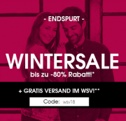 Bis zu 80% Rabatt im Wintersale bei Designermode und Gratis Versand mit Gutscheincode!