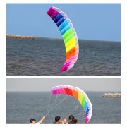 1,4m/2m oder 2,7m Regenbogen Kite Drachen