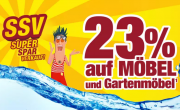 23% Rabatt auf ausgesuchte M&ouml;bel und Gartenm&ouml;bel bei POCO