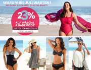 23% Rabatt On Top auf Bademode, Strandbekleidung, W&auml;sche und Nachtw&auml;sche im Sheego Shop