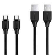 Doppelpack USB-C auf USB-A Ladekabel von Aukey mit Gutscheincode nur 4,49 &euro; statt 8,49 &euro;