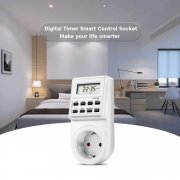 230V Gro&szlig;e LCD-Anzeige Smart Control-Buchse f&uuml;r den Heimadapter DE-Stecker
