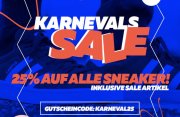 25% auf alle Schuhe auch auf bereits reduzierte bei Burner.de mit dem CODE: KARNEVAL25