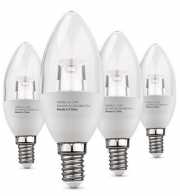 4er-Pack Albrillo 5W E14 LED Kerzenlampen in Warmwei&szlig; mit 400 Lumen nur 7,99 &euro; statt 23,99 &euro;