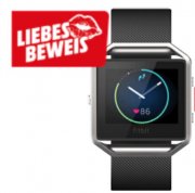 FITBIT Blaze Fitness Watch Elastomer, 170 - 205 mm, Schwarz/Silber nur 99 &euro; statt 151 &euro;