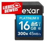 LEXAR Platinum II SDHC Speicherkarte mit 16 Gigabyte f&uuml;r nur 5,00 Euro statt 16,00 Euro