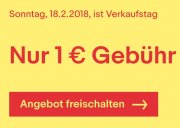 Sonntag den 18.2.2018 ist Verkaufstag bei Ebay - nur 1 &euro; Geb&uuml;hr und keine Provision