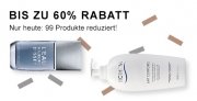 Bei Flaconi sind nur heute 99 Artikel bis zu 60% reduziert.