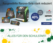 Nur online! Ausgew&auml;hlte Ranzen-Sets bei Galeria Kaufhof jetzt um bis zu 40% reduziert! 