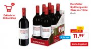Domfelder Sp&auml;tburgunder Rotwein 6 Flaschen bei Netto f&uuml;r 16,94&euro; anstatt 20,49&euro;