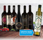 Exklusives Probierpaket mit den besten Rotweinen von Torrevento + Gratis Oliven&ouml;l f&uuml;r 54,94 Euro