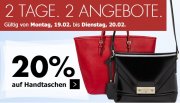 Karstadt 20% Rabatt auf Handtaschen