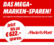 Spart bis zu 622,00 Euro beim Mega-Marken-Sparen von Media Markt! Nur bis morgen fr&uuml;h 9 Uhr!