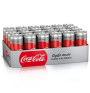 24 Dosen Coca-Cola light mit je 330 ml Inhalt f&uuml;r 15,12 Euro inkl. Versand + Pfand bei Amazon Prime