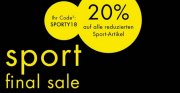 Final Sale Sport: Zus&auml;tzlich 20% bei Breuninger