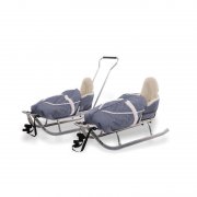 Piccolino Metall-Schlitten mit R&uuml;ckenlehne inkl Fu&szlig;sack und Gurt f&uuml;r 33,33&euro; statt 79,95&euro;