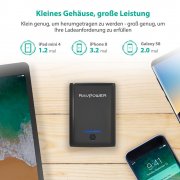 Externer Akku RAVPower 10000mAh Powerbank bei@amazon - 12,74&euro;