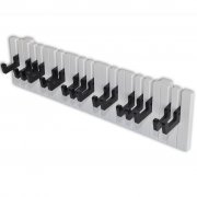 Design Wandgarderobe Klavier schwarz mit Versand aus DE