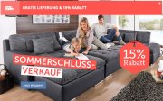 15% Rabatt auf die Kategorie "Einrichten" bei yourhome
