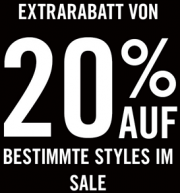 Jetzt gibts 20% Extra-Rabatt auf bestimmte Styles im Sale von Converse