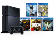 Gamestop: Gebrauchte PlayStation 4 500GB inkl. Controller incl. 1 von 5 Games