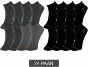 24 Paar DMAX Sneaker-Socken aus Baumwolle mit hochwertiger Pendelferse
