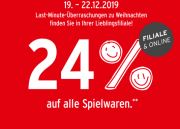 24% Rabatt auf alle Spielwaren im Ernstings Family Shop