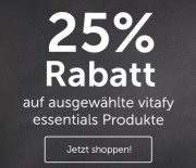 25% auf ausgew&auml;hlte Vitafy Essentials Produkte
