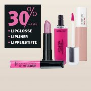30% auf alle Lippenstifte, Lippglosse, Lipliner bei Rossmann