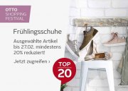 20% Rabatt auf ausgew&auml;hlte Fr&uuml;hlingsschuhe bei Otto