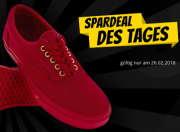 Vans U Era Sneaker in Rot f&uuml;r Damen und Herren nur 16,07 Euro inkl. Versand bei SportSpar
