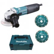 Makita GA5040 Winkelschleifer im Makpac inkl. 2 Diamantscheiben f&uuml;r 114,90&euro; (statt 130&euro;)