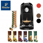 Tchibo Saeco Cafissimo Tuttocaff&egrave; Kapselmaschine mit 60 Kapseln und Kapselhalter f&uuml;r 49,99 Euro