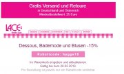 15% bei Lace auf Dessous, Bademode und Blusen und GRATIS Versand (MBW 25&euro;)