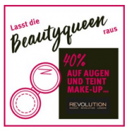 Schnell noch zu Rossmann M&auml;dels! Nur heute gibts 40% Rabatt auf Make-Up von REVOLUTION