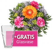 Bei Lidl bekommt ihr nun auf ausgew&auml;hlte Blumenstr&auml;u&szlig;e eine Gratis Glasvase schon ab 14,99 Euro