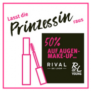 Nur heute gibts bei Rossmann 50% auf Augen Make-Up von RIVAL DE LOOP und Rdel YOUNG