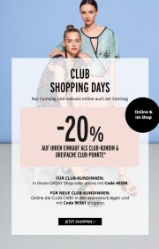 Club Shopping Days bei Orsay bis zu 25% sparen